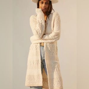 anthropologie Textured Duster Cardigan XL